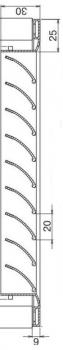 Lüftungsgitter 300 x 300 mm weiss Strangprofil incl. Dichtung, Edelstahlschrauben, Dübel, Insektenschutz